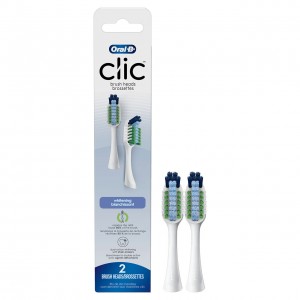 Oral-B Clic Toothbrush Whitening Andra borsthuvuden Vita | SE_OB96731