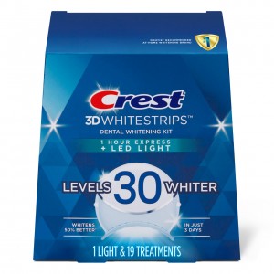 Oral-B Crest 3DWhitestrips Dental Whitening Kit 1 Hour Express + LED Tillbehör Ljus | SE_OB60241