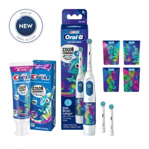 Oral-B Crest Color Changing Battery Buntar Vita Blå | SE_OB23733